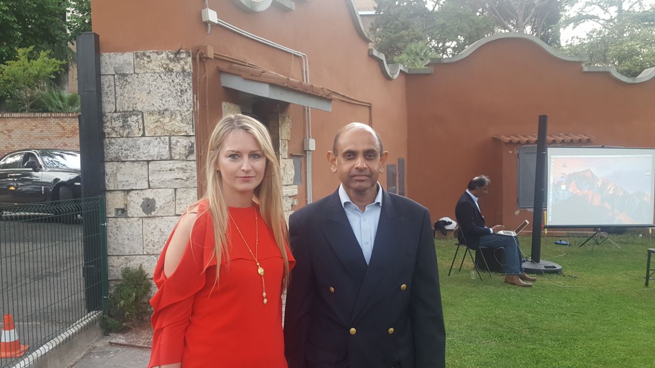 Monika JAKIELA, DMA Servizi, special guest at the spring cocktail at the Embassy of Pakistan in Rome